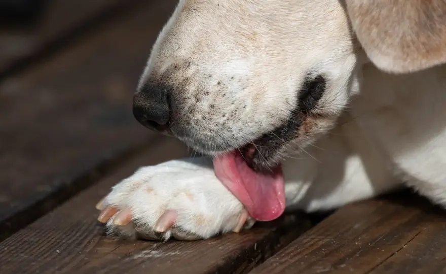 Cane si lecca le zampe? Cause e soluzioni efficaci